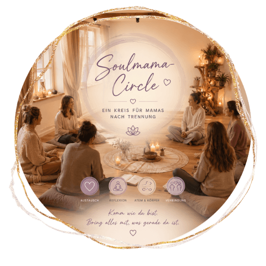 Frauen sitzen im Kreis auf dem Boden beim Soulmama Circle – ein Kreis für Mamas nach Trennung
